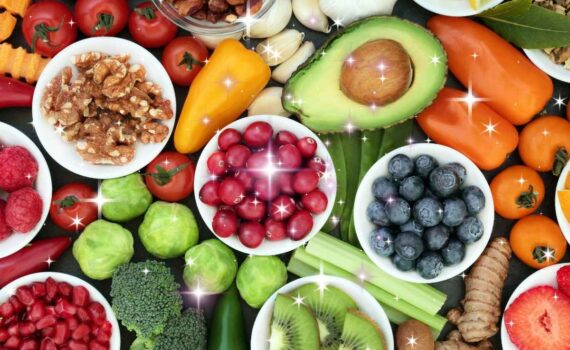 food for spiritual connection - assorted fruit and vegetables